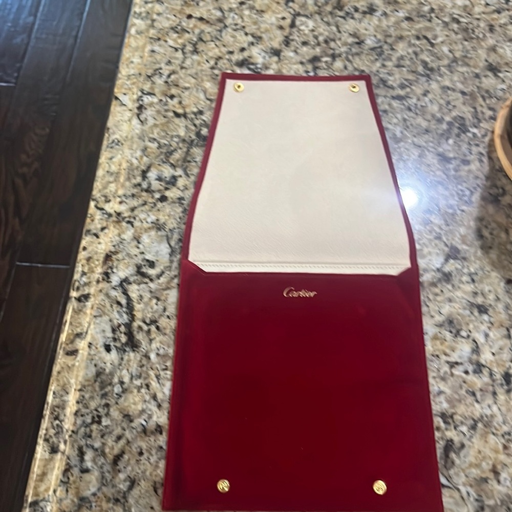 Authentic Cartier jewelry pouch